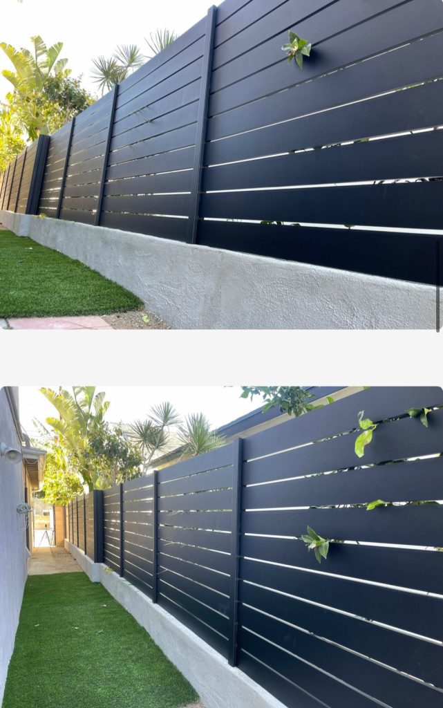 security gate before & after