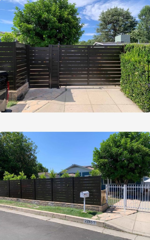 security gate before & after in Encino, CA